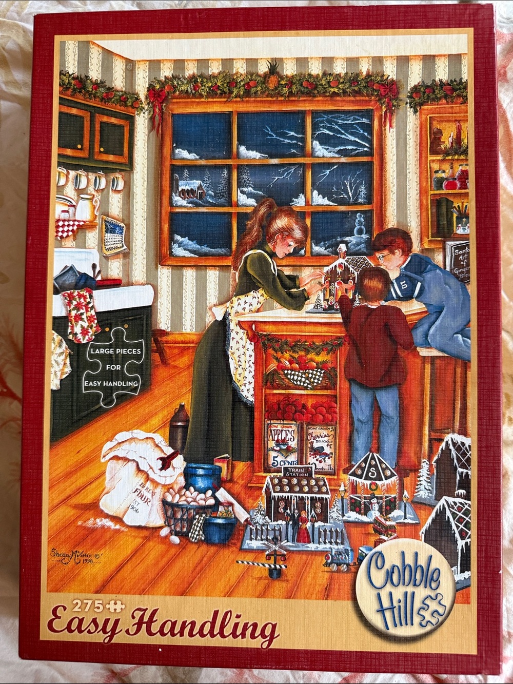Cobble Hill “Gingerbread Makers” 275 large piece puzzle. Fun!